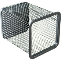 Квадратный стакан для пишущих принадлежностей Calligrata сетка металл серый 548708