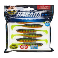 Виброхвосты LUCKY JOHN LJ 3D Series BASARA SOFT SWIM 3.5in, цвет PG01, 6шт. 140403-PG01