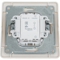 1-клавишный выключатель Systeme Electric скрытой проводки Glossa 10А IP20 1 10AX в сборе титан GSL000412
