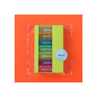 Таблетница-органайзер ONLITOP 7 контейнеров по 3 секции, 14.2х8.5 см, неделя утро/день/вечер, английские буквы, разноцветная 4121444