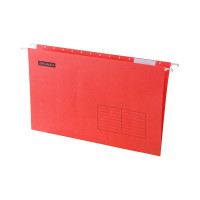 Подвесная папка OfficeSpace Foolscap 365 x 240 мм, 10 шт в комплекте, красная 296363
