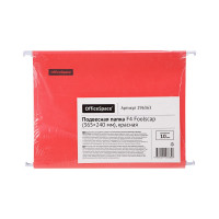 Подвесная папка OfficeSpace Foolscap 365 x 240 мм, 10 шт в комплекте, красная 296363