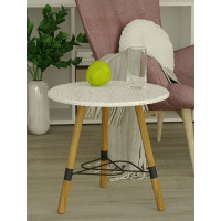 Журнальный стол Мебелик Лючия 3103 серый бетон/бук/дуб дымчатый 6486