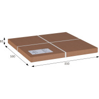 Журнальный стол Мебелик Лючия 3103 серый бетон/бук/дуб дымчатый 6486