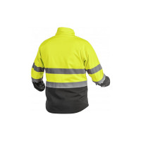 Светоотражающая куртка Softshell HOEGERT TECHNIK EXTER, желтая, размер XL HT5K335-XL