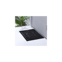 Придверный коврик Доляна Восточная сказка без окантовки, 38х58 см, цвет чёрный 3567150