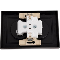 Розетка Systeme Electric AtlasDesign Мокко б/з двойная, со шторками,16А, в сборе SE ATN000622