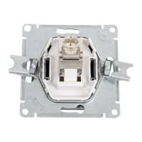 Компьютерная розетка Systeme Electric AtlasDesign Сталь RJ45, кат. 6A, механизм SE ATN000986
