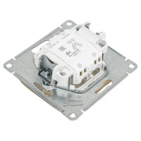 Перекрестный переключатель Systeme Electric Glossa Титан, сх.7, 10АХ SE GSL000471