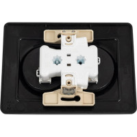 Розетка Systeme Electric Blanca внутр Антрацит 2-ая б/з со шторками, 16А, 250В SE BLNRS000126
