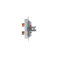Аудиорозетка Systeme Electric AtlasDesign Алюминий двухместная SE ATN000387