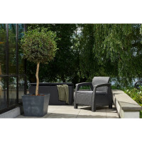 Сундук Keter Rattan Storage Capri 305L серый 230416