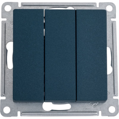 3-клавишный выключатель Systeme Electric AtlasDesign Изумруд сх.1+1+1, 10АХ, механизм SE ATN000831