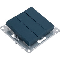 3-клавишный выключатель Systeme Electric AtlasDesign Изумруд сх.1+1+1, 10АХ, механизм SE ATN000831