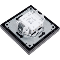 2-клавишный выключатель Systeme Electric AtlasDesign Мокко сх.5, 10АХ, в сборе SE ATN000652