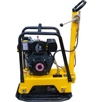 Реверсивная дизельная виброплита Masalta Kama KM173F, 5,5 л.с., 137 кг, колеса, MS125-1 ВИБ165