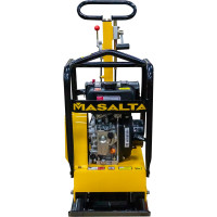 Реверсивная дизельная виброплита Masalta Kama KM173F, 5,5 л.с., 137 кг, колеса, MS125-1 ВИБ165