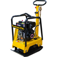 Реверсивная дизельная виброплита Masalta Kama KM173F, 5,5 л.с., 137 кг, колеса, MS125-1 ВИБ165