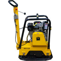 Реверсивная дизельная виброплита Masalta Kama KM173F, 5,5 л.с., 137 кг, колеса, MS125-1 ВИБ165