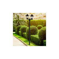 Садовый светильник ЭРА ERASV0101 на солнечной батарее, пластик, черный, 150 см Б0049551