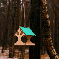 Кормушка для птиц Greengo Дерево 18x16x15 см 3104085