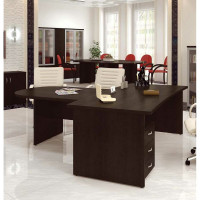 Стол руководителя ФЕЛИКС Лидер 180x88.5x75 см дуб ферраре ПК-ЛДР-СТ180x89/38-В2-179