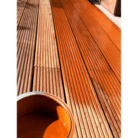 Масло для дерева SAFORA тонирующее, с воском, темный орех МД150/5