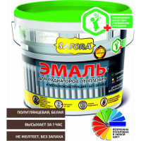 Эмаль для радиаторов отопления и металлоконструкций акриловая, полуглянцевая SAFORA 2.2 кг ЭМ02