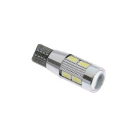 Светодиодная автолампа Cartage T10, 10 SMD, 12 В, линза 4449981