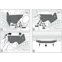 Фаркоп торцевой Toyota Land Cruiser Prado 120 02-09/150 09- кроме Black Onyx BERG F.5714.001
