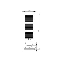 Сигнальная колонна Emas 50 мм, красная, желтая, зеленая 24 В, IK53L024XM02