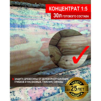 Антисептик для дерева для внутренних работ SAFORA (концентрат 1:5), 5 литров АН03