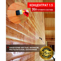 Антисептик для дерева для внутренних работ SAFORA (концентрат 1:5), 5 литров АН03