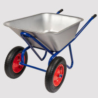 Строительная, двухколесная тачка Variant ПРОМО 110 л, 2 колеса 3.25/3.00-8, корыто 0.7 мм. 12110Пм