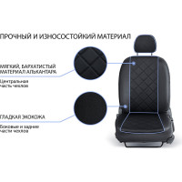 Авточехлы Rival Lada Granta Sd, Lb, задняя спинка цельная, 2012-2018 SC.6005.4