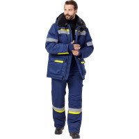 Костюм Эксперт Спецодежда Валдай-Норд, темно-синий/желтый, р. 52-54, рост 182-188 6446000061988