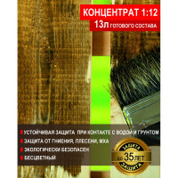 Невымываемый антисептик для дерева SAFORA (концентрат 1:12; 1 литр) АН08