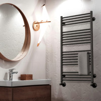 Водяной полотенцесушитель ROYAL THERMO Casa black П14 500x800 НС-1434001