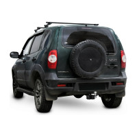 Фаркоп под квадрат для Chevrolet Niva 2002-2020/Lada Niva 2020-2021/Travel (Тревел) 2021-н.в., шар E, 1200/75 кг BERG F.6016.004