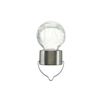 Садовый фонарь на солнечной батарее Luazon "Лампочка Прозрачная", 60х90 мм, 1led, стекло, тепло-белый 4592640