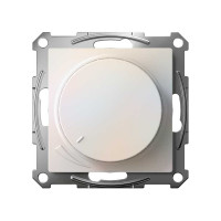 Светорегулятор Systeme Electric ATLASDESIGN (диммер) повор-нажим, LED, RC, 400Вт, механизм, ЖЕМЧУГ ATN000423
