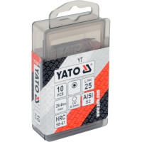 Набор бит TORX (Т25; 25 мм; 1/4"; 10 шт.) YATO YT-78144