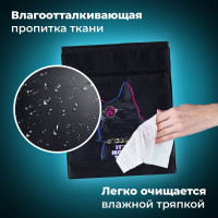 Мешок для обуви с петлёй BRAUBERG карман на молнии, полиэстер, 47x37 см, "Movie time", 270910