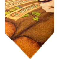 Влаговпитывающий коврик без канта Бацькина баня фотопечать, 50x80 см 61264-б/к