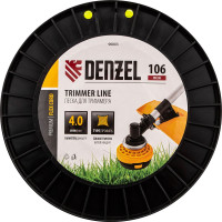 Леска FLEX CORD витой квадрат 4 мм, 106 м, на DIN катушке для триммера Denzel 96803