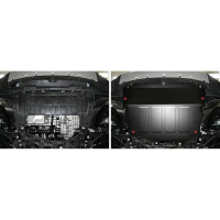 Защита картера + комплект крепежа АвтоБроня Сталь Chery Tiggo 7 2019-2020 V - 1 5 2 0/ 111.00919.1