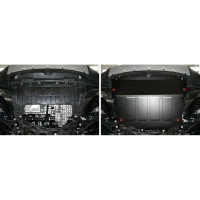 Защита картера + комплект крепежа АвтоБроня Сталь Chery Tiggo 7 2019-2020 V - 1 5 2 0/ 111.00919.1