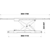 Траверса KraftWell г/п 2 т, с пневмоприводом KRWJB2P