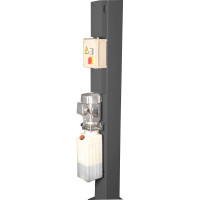 Четырехстоечный подъемник KraftWell г/п 4500 кг. платформы для сход-развала, цвет серый, длина платформ до 5700 мм KRW450AT