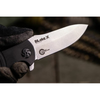 Складной нож Kizlyar Supreme Bloke X cталь N690, StoneWash, рукоять из G10 4650065050685